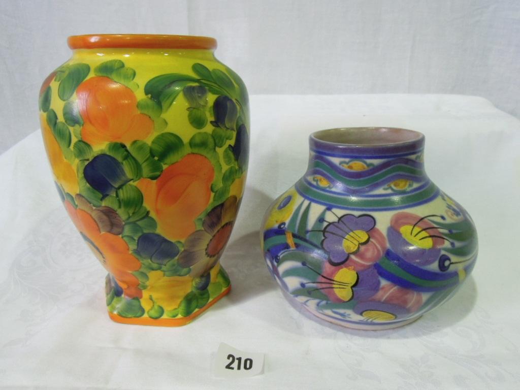 Appraisal: A Poole Pottery traditional design vase with Truda Adams pattern