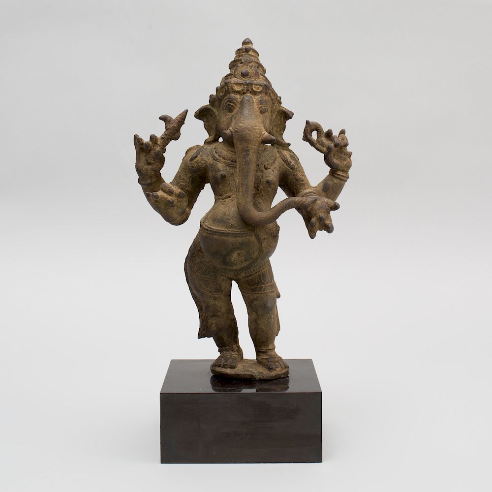 Appraisal: South India Bronze Figure of a Standing Ganesha Tamil Nadu