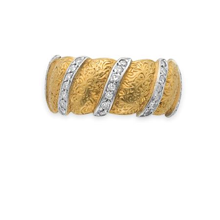 Appraisal: Gold and Diamond Band Ring Gianmaria Buccellati Estimate -