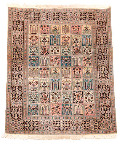 Appraisal: An Indian cotton and silk tile patterned Rug of Persian