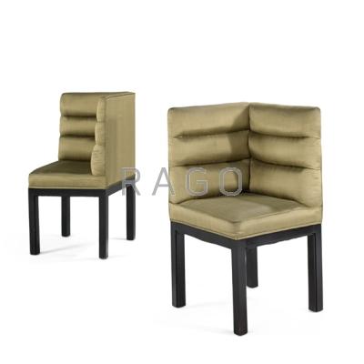 Appraisal: EDWARD WORMLEY DUNBAR Pair of corner chairs Berne IN s