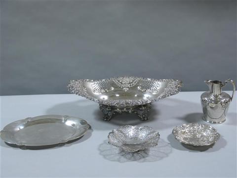 Appraisal: HANDSOME GROUP OF SILVER PLATE SERVEWARE Including a large Mappin