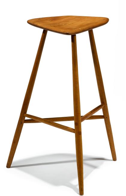 Appraisal: Three-legged stool wharton esherick - circa