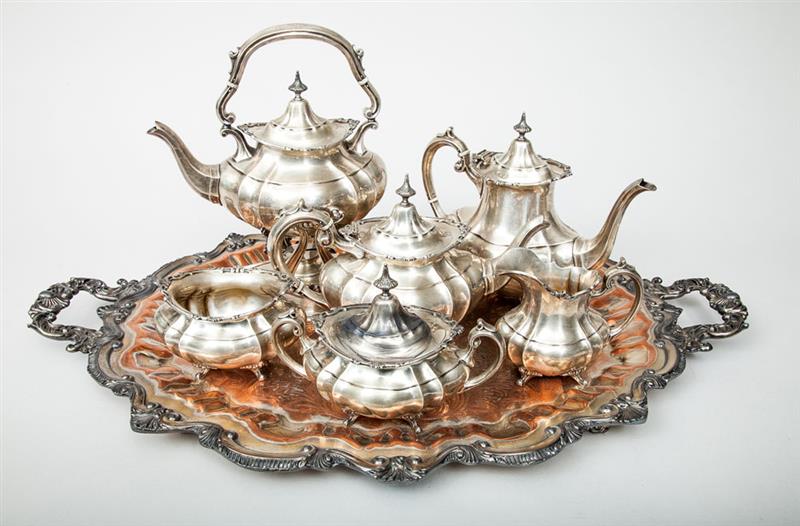 Appraisal: Reed Barton Hampton Court Tea and Coffee Service Comprising a