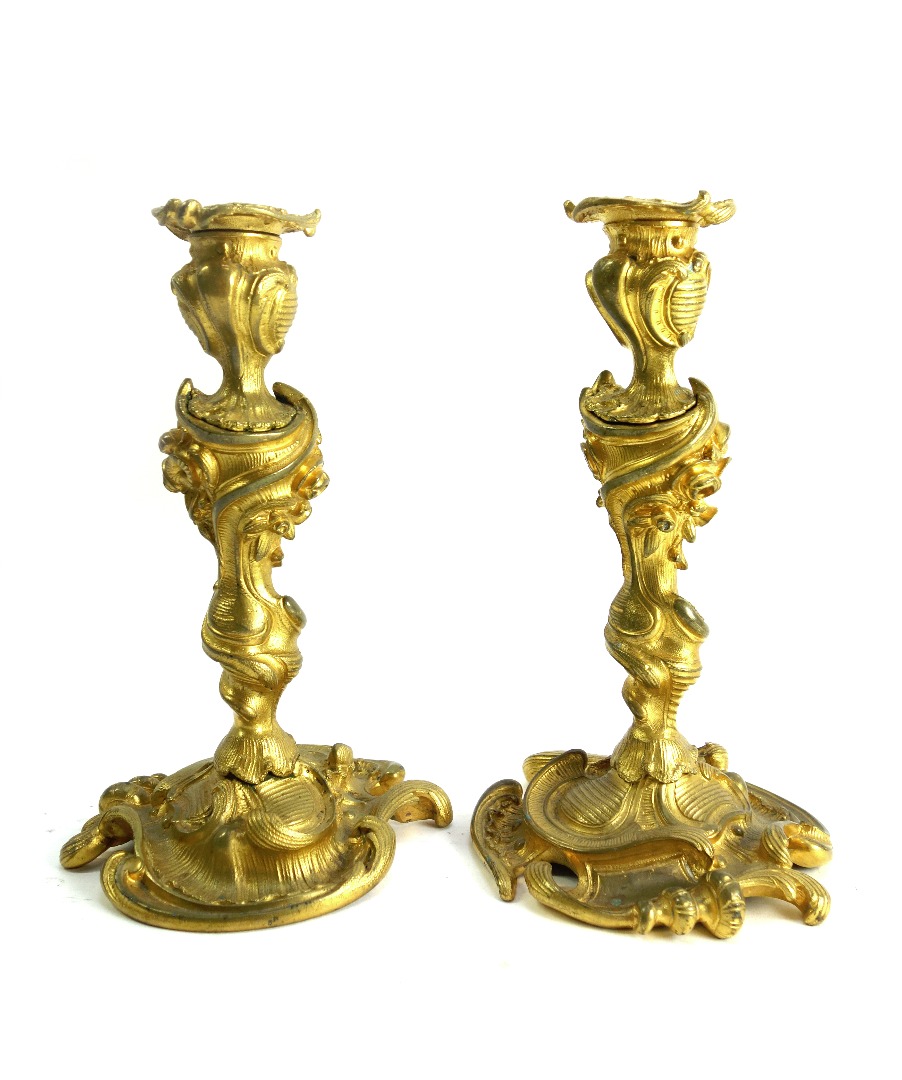 Appraisal: After Juste Aur le Meissonier a pair of French Rococo