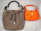 Appraisal: A Gucci handbag with bamboo style handle approx cm to