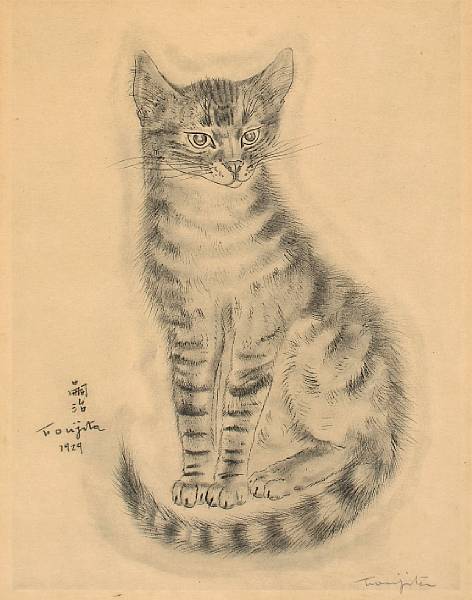 Appraisal: FOUJITA TSUGUHARU JOSEPH MICHAEL A Book of Cats New York