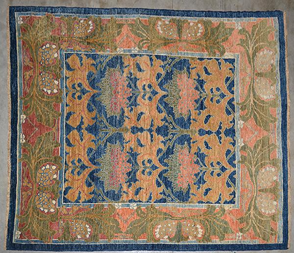 Appraisal: PERSIAN WILLIAM MORRIS DESIGN All natural dyes Fine wool Recreation