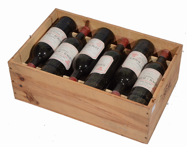 Appraisal: BOTTLES Ch Lynch Bages Medoc in original wooden case