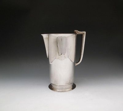 Appraisal: A silver Art Deco ewer maker's mark of R W