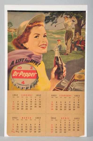 Appraisal: -Page Dr Pepper Calendar Description Minor marks light wear one