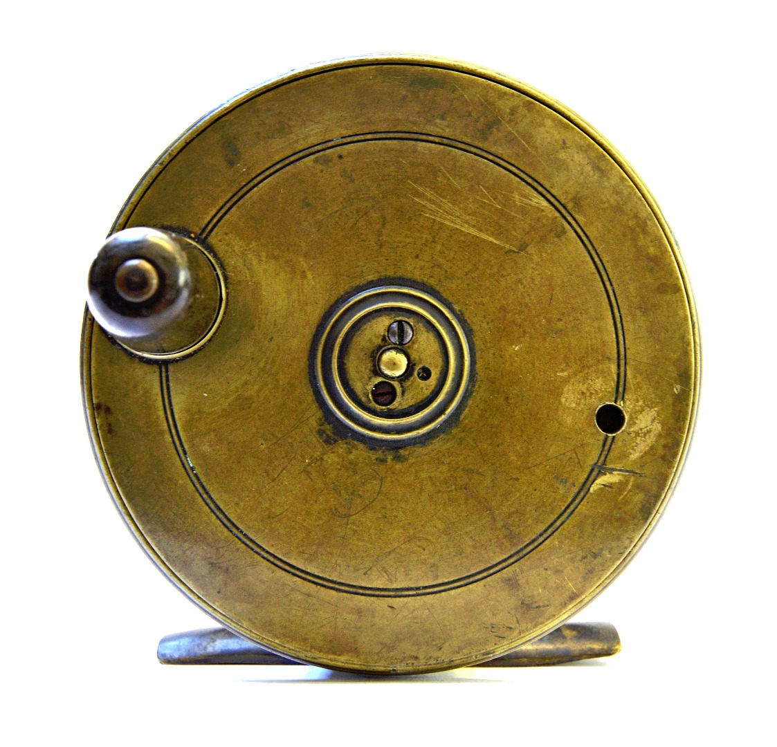 Appraisal: A Farlow patent lever no inch brass salmon reel with