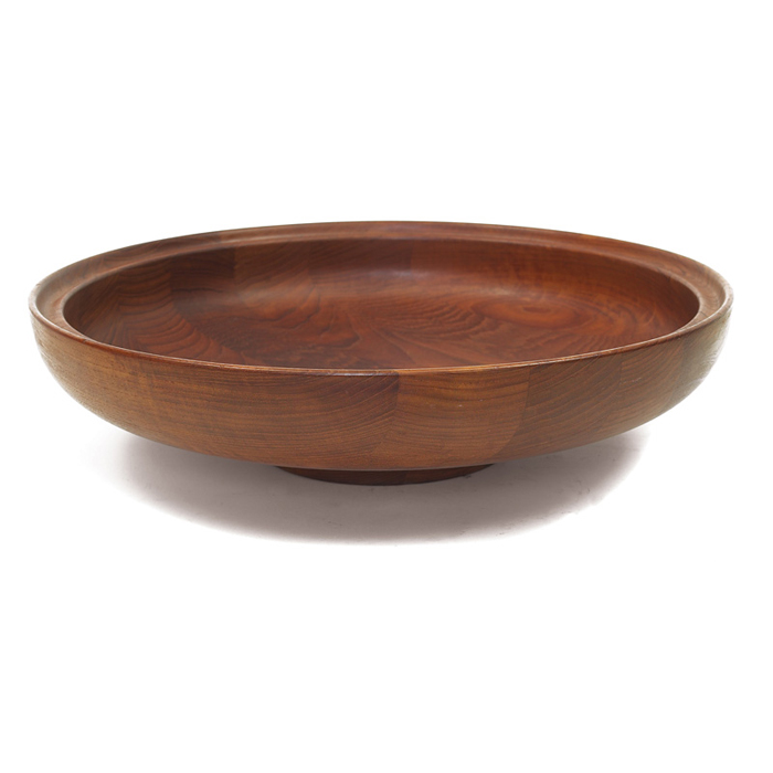 Appraisal: Large Henning Koppel bowl by Georg Jensen teak Denmark branded