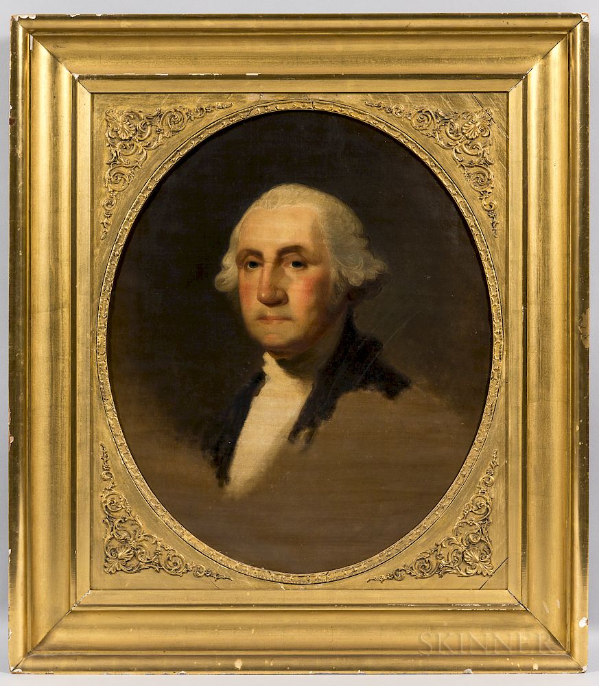 Appraisal: Jane Stuart Rhode Island Massachusetts - Portrait of George Washington