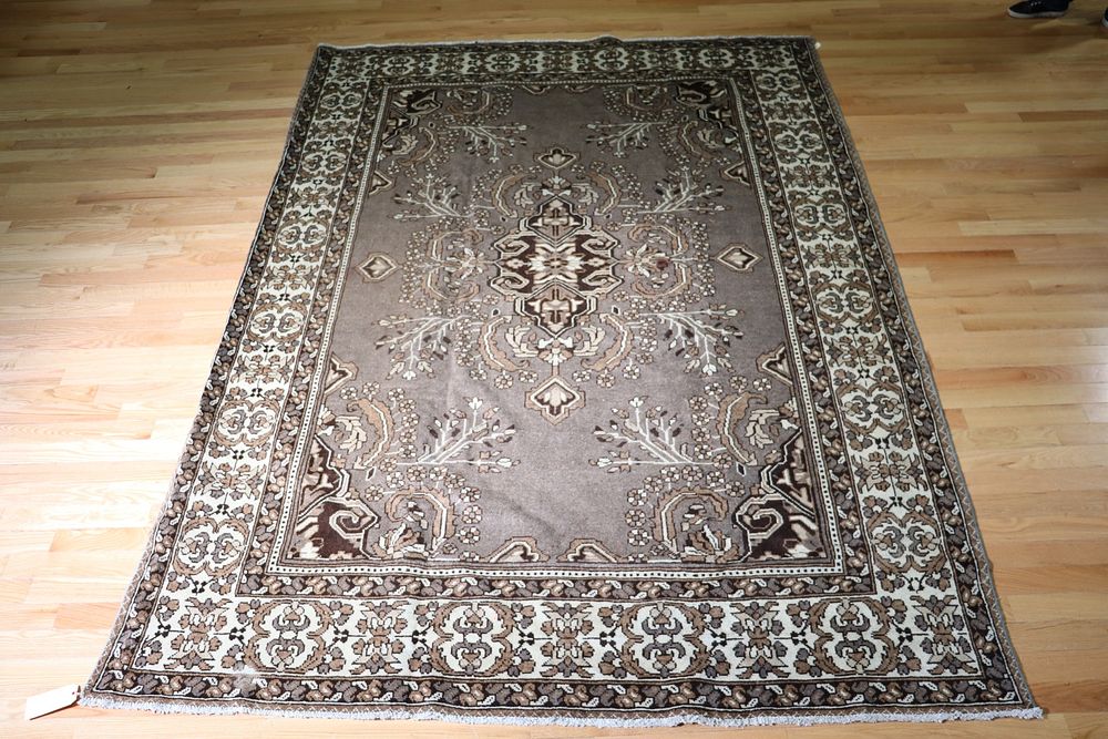 Appraisal: Vintage And Finely Hand Woven Carpet Nice rare color and