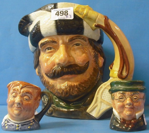 Appraisal: Royal Doulton large Character Jug The Trapper D and Miniature