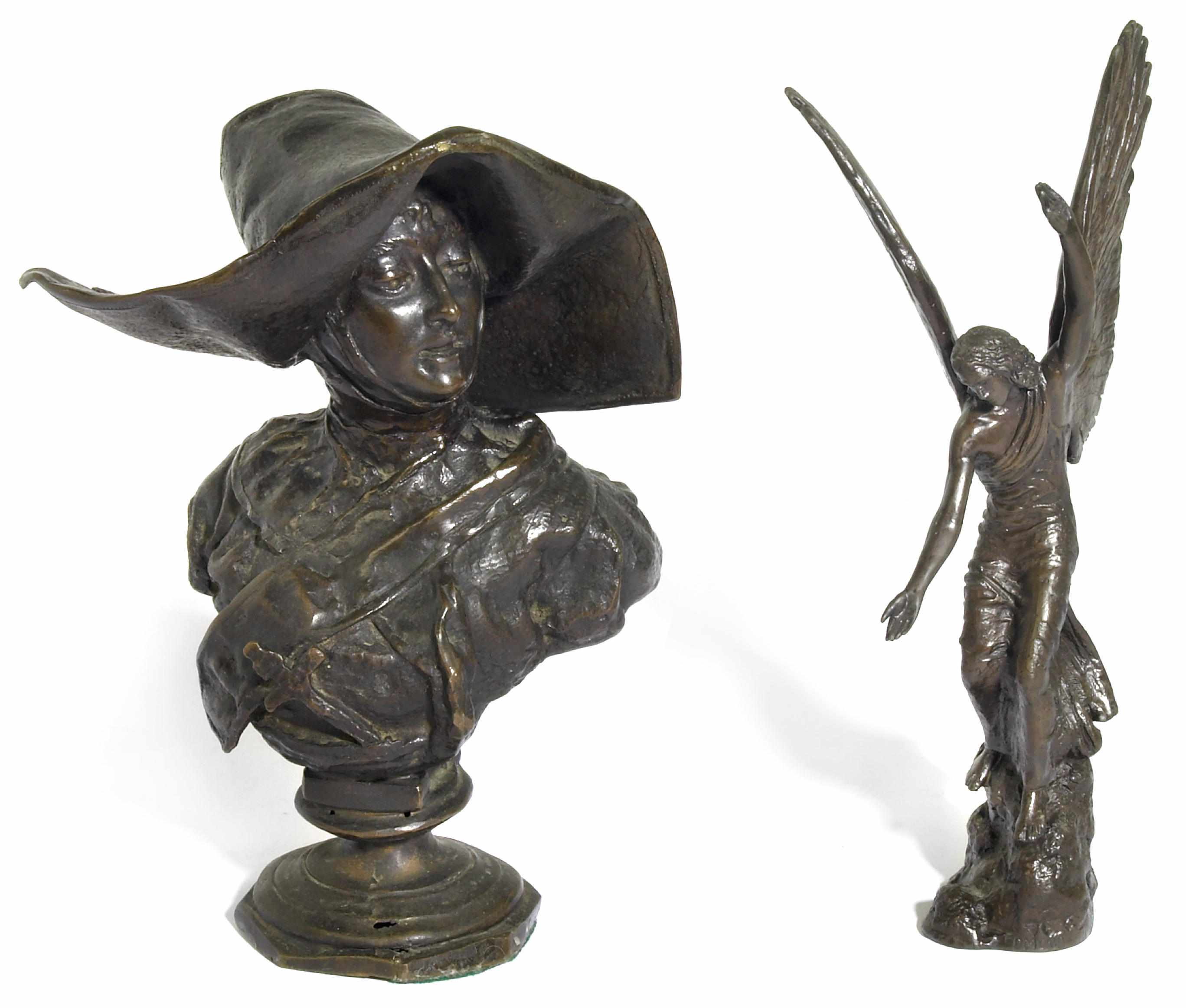 Appraisal: A group of two bronze figures late th early th