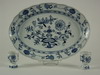 Appraisal: IRONSTONE - Three piece lot of Meissen Blue Onion pattern