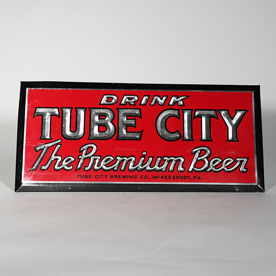 Appraisal: Tube City Premium Beer Debossed TOC SignReference n aBrewery Tube