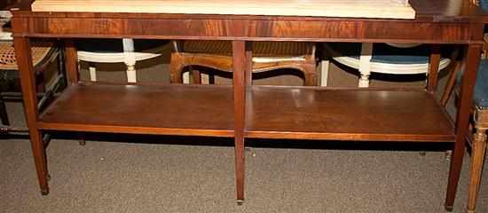 Appraisal: Federal style mahogany sofa table Estimate - All property is