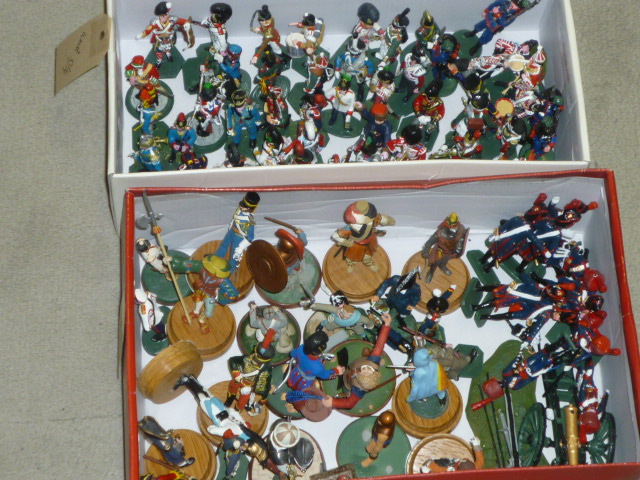 Appraisal: Approximately one hundred metal figures scratch painted mainly th th