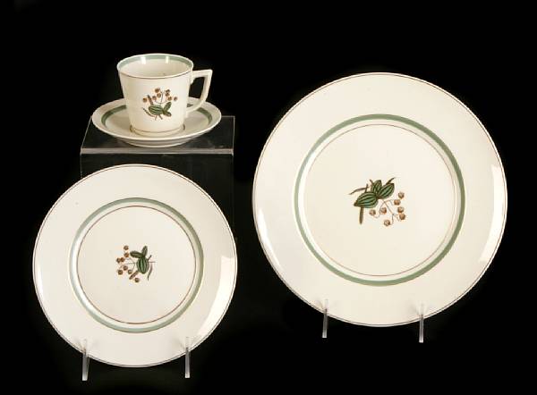 Appraisal: A Royal Copenhagen part dinner service in the Quaking Grass