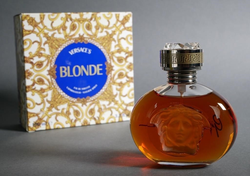 Appraisal: Vintage Gianni Versace Blonde perfume bottle Designed with deeply impressed