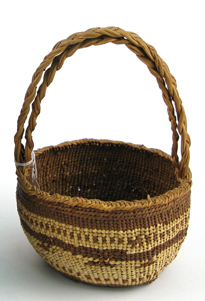 Appraisal: A SILETZ INDIAN TWINED BASKET of spruce and cedar root