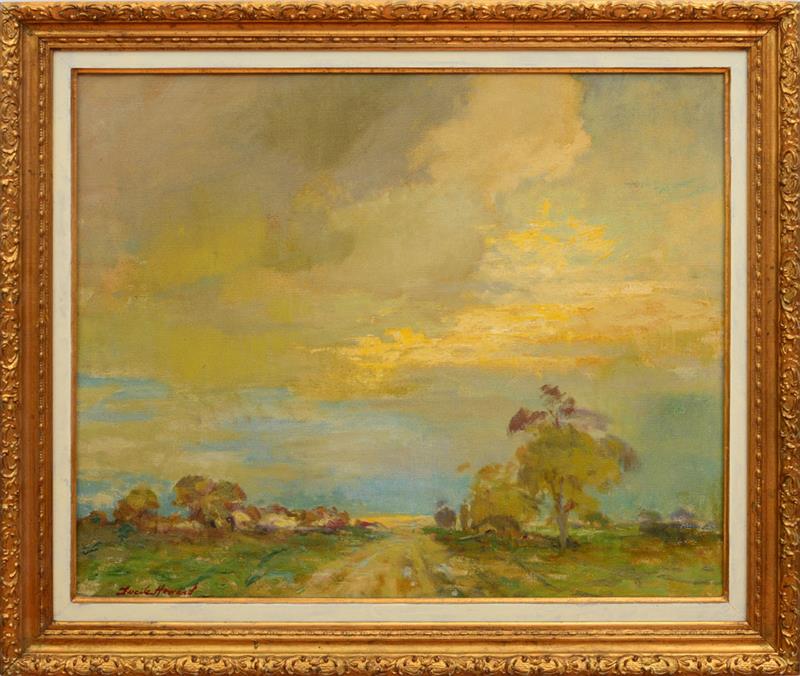 Appraisal: LUCILE HOWARD - LANDSCAPE CRANSTON R I Oil on canvas