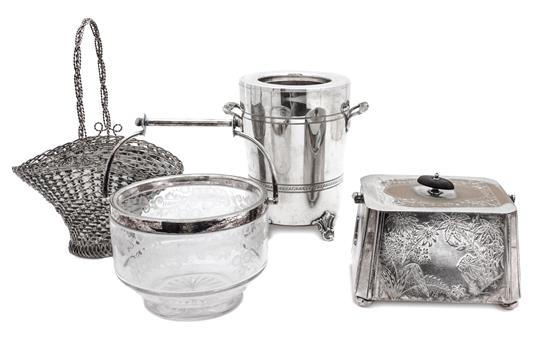 Appraisal: Sale Lot A Group of Four Silver Plated Articles comprising