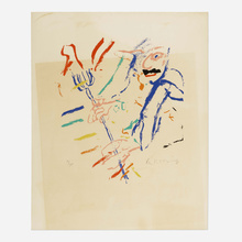 Appraisal: Willem de Kooning UNTITLED c lithograph in colors h w