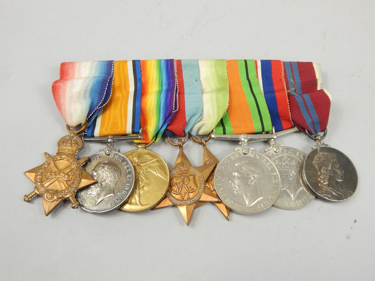 Appraisal: A WWI and WWIII medal group comprising of - Star