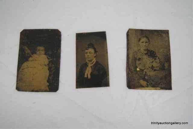 Appraisal: Antique c Tintype PhotographsThis is for antique c 's to