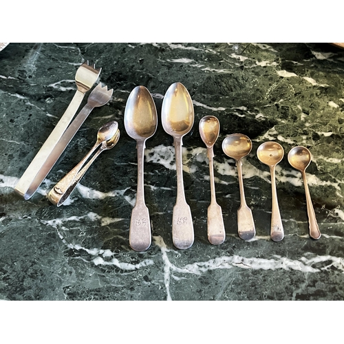 Appraisal: Assortment of teaspoons sugar nips etc