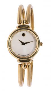 Appraisal: Lady's Movado k yellow gold bangle bracelet wristwatch Lady's Movado