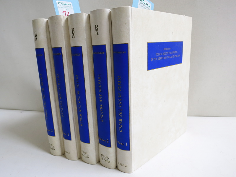 Appraisal: FIVE VOLUMES COLLECTIBLE BOOKS Voyage Around the World in the