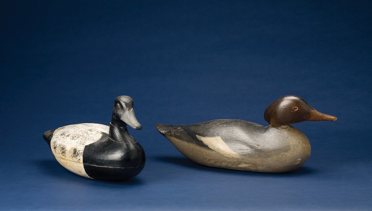 Appraisal: CARVED AND PAINTED MERGANSER HEN DECOY BY THE MASON DECOY