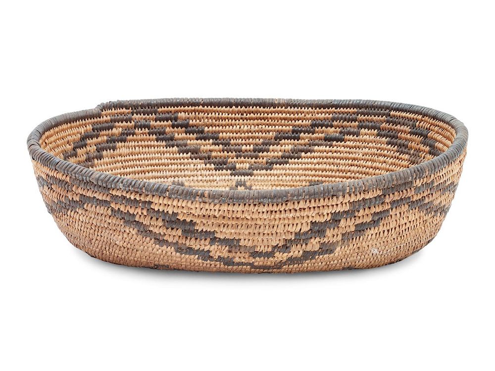 Appraisal: Apache Basket height x length x width inches Apache Basket