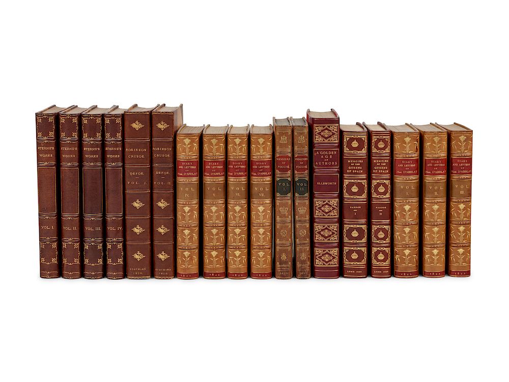 Appraisal: BINDINGS A group of works in volumes including BINDINGS A