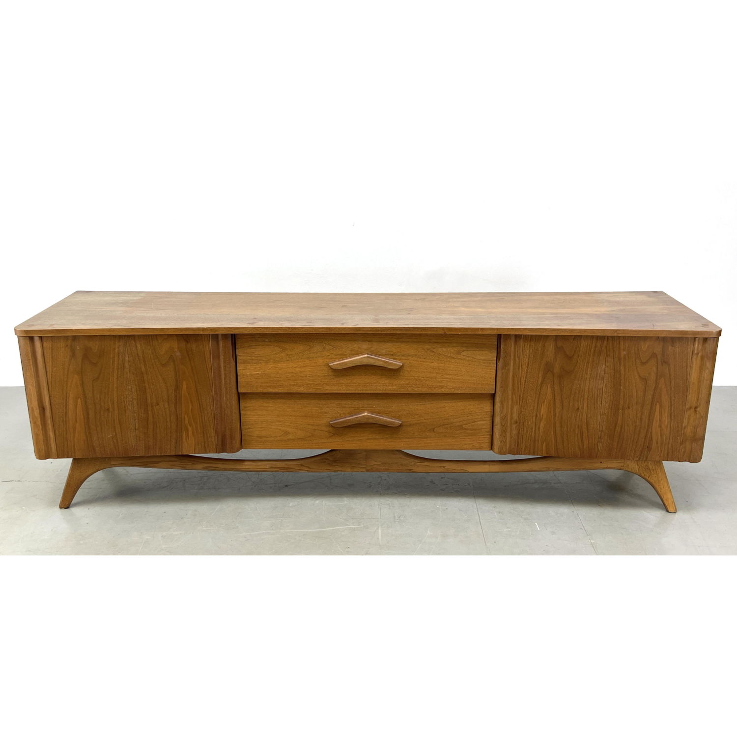 Appraisal: American Modern Cabinet base Credenza Sideboard Sculptural leg base Wood