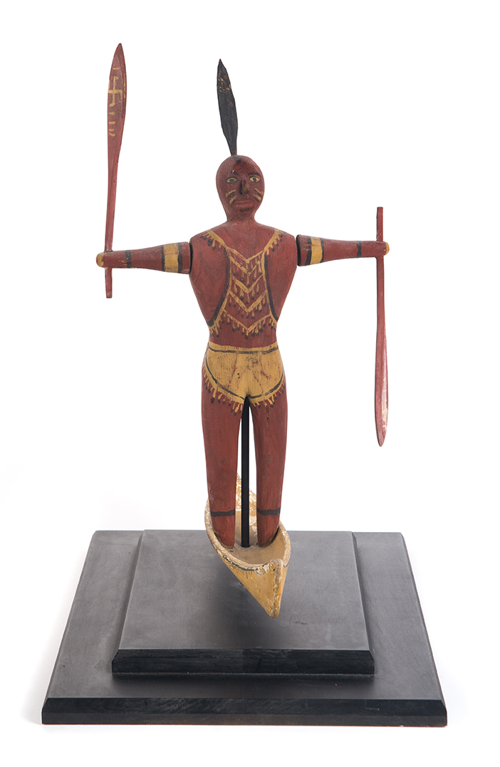 Appraisal: AMERICAN FOLK ART WHIRLIGIG OF NATIVE AMERICAN Early th century