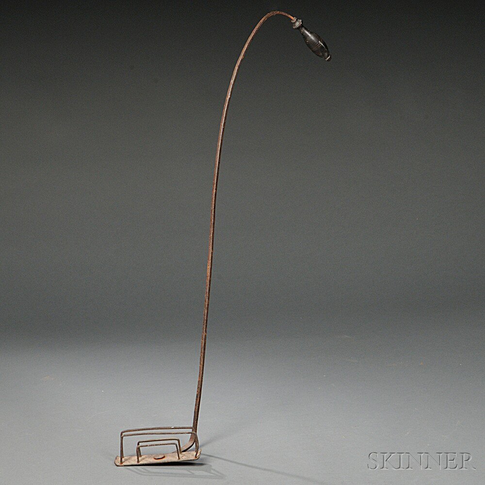 Appraisal: Wrought Iron Handled Toaster America late th early th century