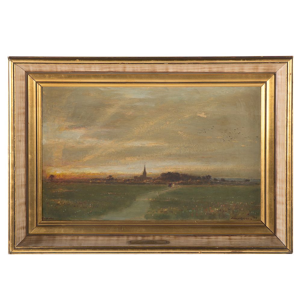 Appraisal: Albert Goodwin Chichester Oil on panel signed and dated Albert