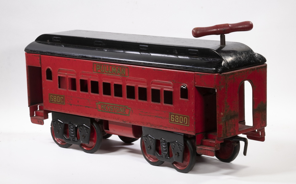 Appraisal: KEYSTONE TOYS PULLMAN CAR RIDING TOY Circa s Pressed Steel