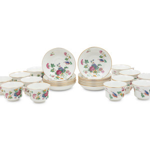 Appraisal: A Group of Wedgwood Cuckoo Porcelain Teacups and Saucers comprising