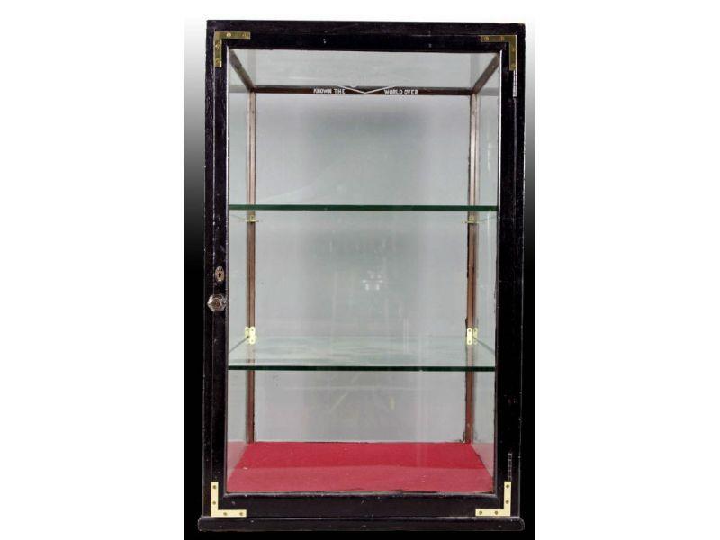 Appraisal: Glass and Metal Gillette Shaving Display Case with Description ''