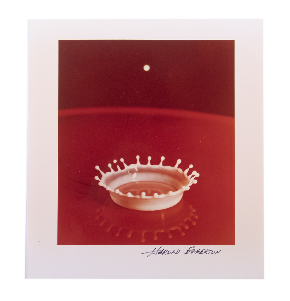 Appraisal: HAROLD E EDGERTON MA NE - Milk Coronet chromogenic glossy