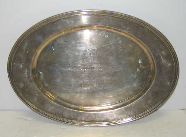 Appraisal: ROGERS LUNT BOWLEN CO GREENFIELD MA Sterling silver oval tray