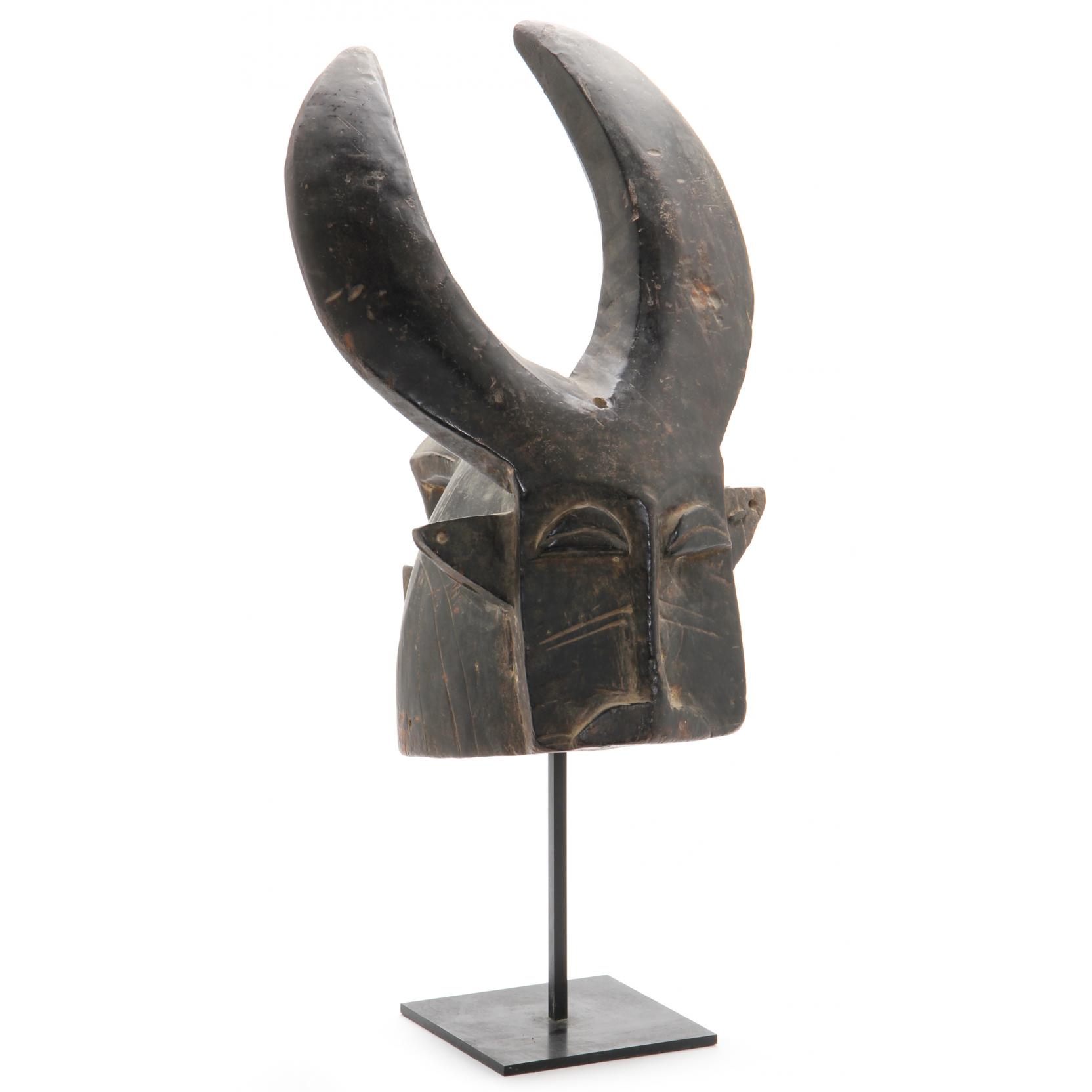 Appraisal: th Century Senufo Tribe Water Buffalo Mask Ivory Coast carved