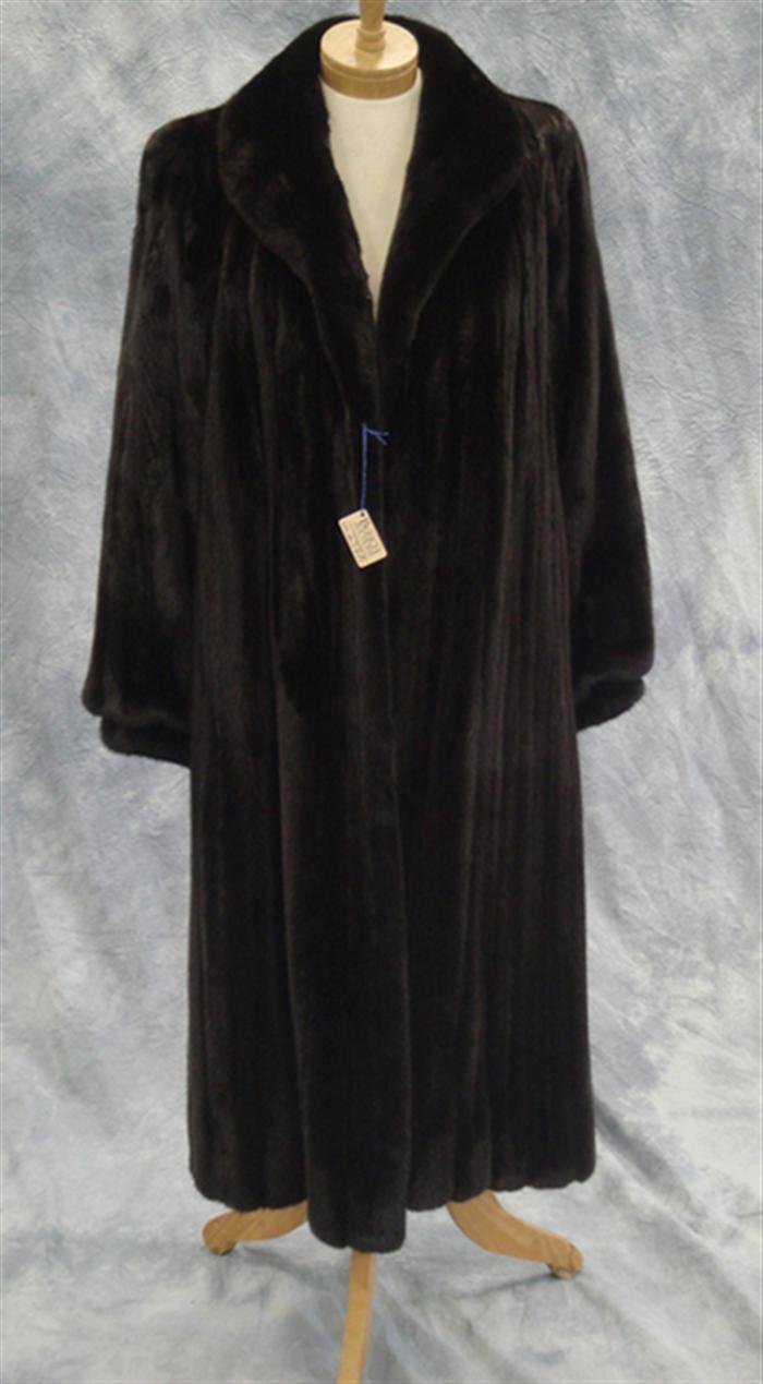 Appraisal: Mink coat from Jacques Ferber about size Estimate -